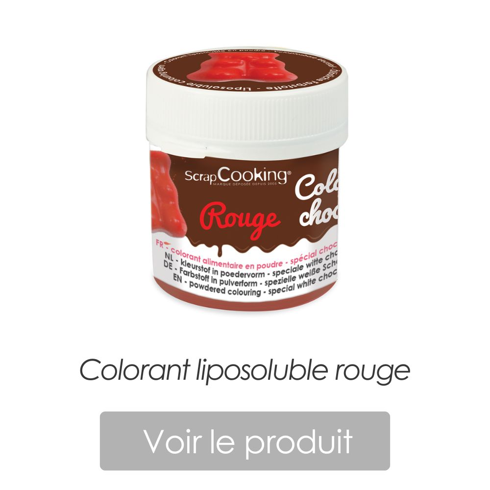 Colorant liposoluble rouge ScrapCooking Tablette barbe à papa